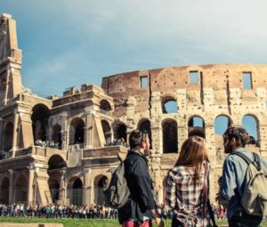 Visiting the Colosseum in Rome